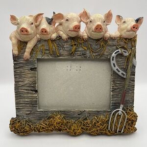 Picture/Photo, 4 x 6 Frame, Resin, 3D PIGS, Farmhouse, Farm Decor